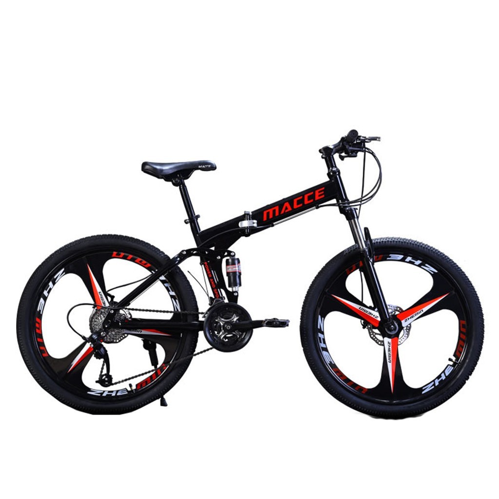 Details about   MTB 26in Folding Mountain Bike 21 Speed Bicycle Full Suspension Shimanos Brake 